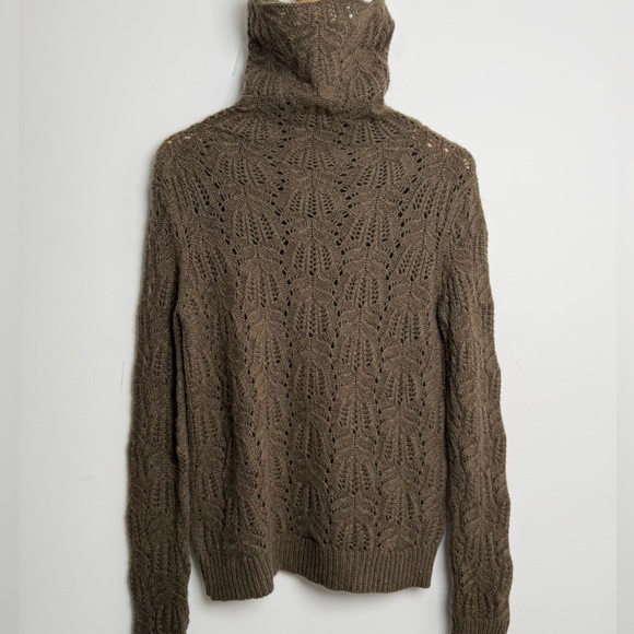 Ralph Lauren purple label cashmere cable knit turtleneck Sweater - Picture 4 of 7